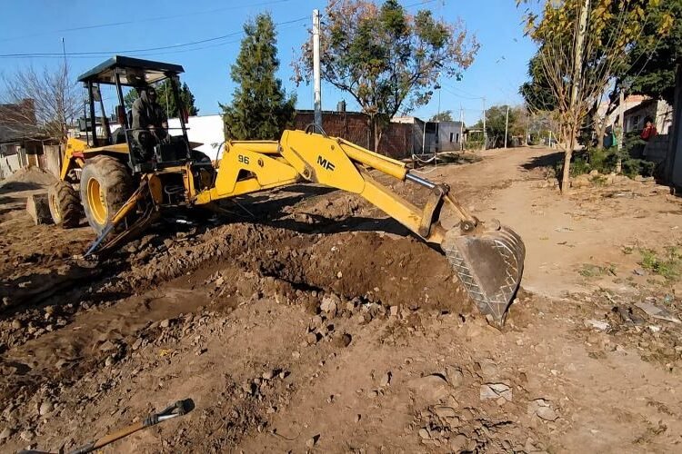 El Municipio finalizó la obra de red de cloaca en barrio Juan Pablo II