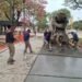 Última etapa de la pavimentación en la colectora de avenida 9 de Julio