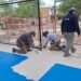 Continúan las mejoras en el polideportivo de barrio Primavera