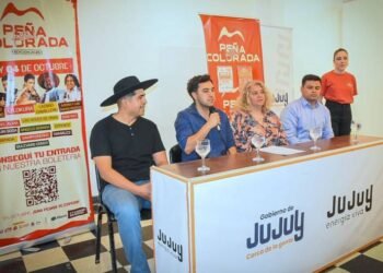 En la capital jujeña se presentó la 11ª edición del Festival de la Peña Colorada