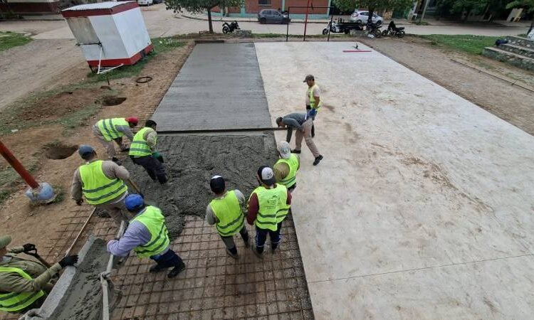 Se avanza en la recuperación integral del polideportivo de Barrio Güemes